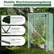 Gewächshaus „ Zelt „ 150x100x50cm (HxBxT), Schrägdach-PE-Mesh-Folie Gewächshaus mit UV-Schutz